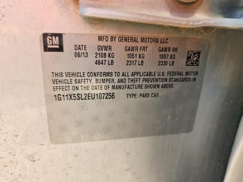 Продажа на аукционе авто 2014 Chevrolet Impala, vin: 1G11X5SL2EU107256, номер лота: 61859696