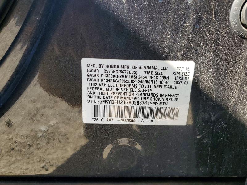 2016 Acura Mdx მანქანა იყიდება აუქციონზე, vin: 5FRYD4H23GB028874, აუქციონის ნომერი: 62643136
