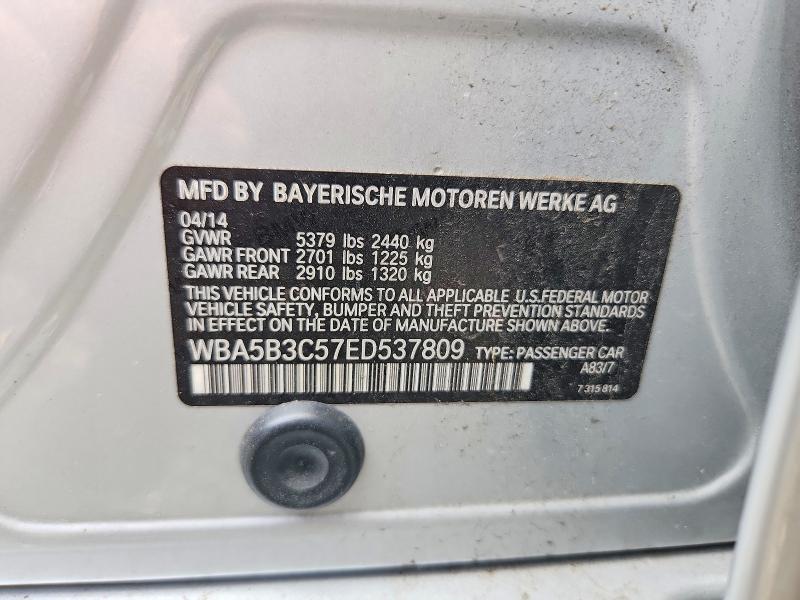 Продажа на аукционе авто 2014 Bmw 535, vin: WBA5B3C57ED537809, номер лота: 61368636