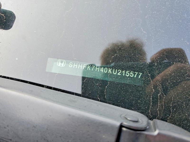 Продажа на аукционе авто 2019 Honda Civic, vin: SHHFK7H40KU215577, номер лота: 62479486