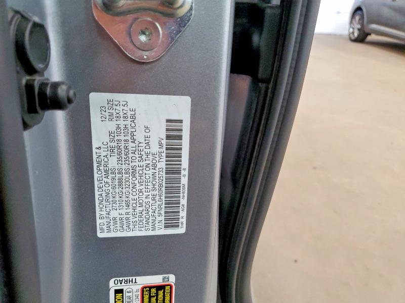 59866926 :رقم المزاد ، 5FNRL6H60RB025733 vin ، 2024 Honda Odyssey مزاد بيع