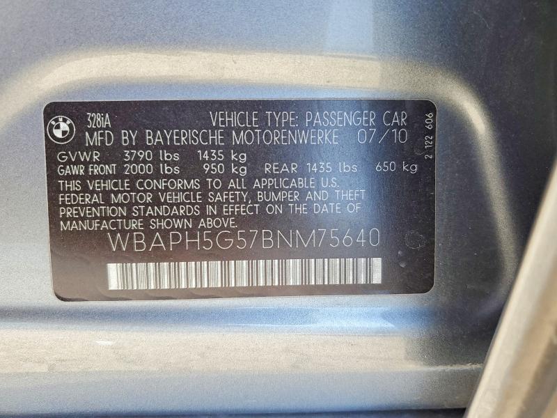 Продажа на аукционе авто 2011 Bmw 328, vin: WBAPH5G57BNM75640, номер лота: 60449516