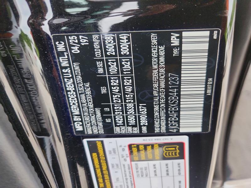 60029446 :رقم المزاد ، 4JGFB4FBXSB441237 vin ، 2025 Mercedes-benz Gle مزاد بيع