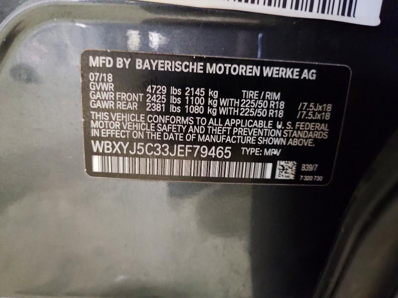 Aukcja sprzedaży 2018 Bmw X2, vin: WBXYJ5C33JEF79465, numer aukcji: 62285516