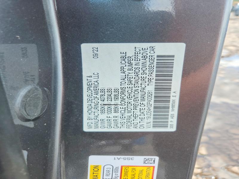 2023 Acura Integra მანქანა იყიდება აუქციონზე, vin: 19UDE4H32PA008261, აუქციონის ნომერი: 62629476