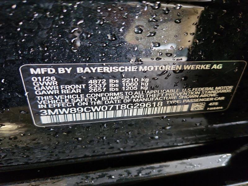 Aukcja sprzedaży 2026 Bmw 330xi, vin: 3MW89CW07T8G29618, numer aukcji: 60238786