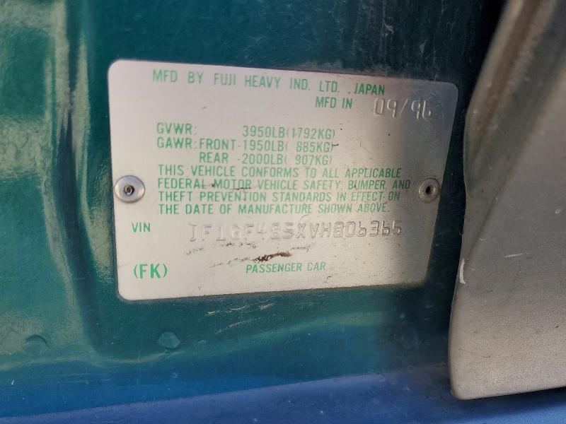 60226026 :رقم المزاد ، JF1GF485XVH806365 vin ، 1997 Subaru Impreza مزاد بيع