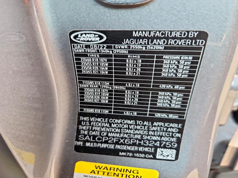 Продаж на аукціоні авто 2023 Land Rover Discovery Sport, vin: SALCP2FX6PH324759, номер лоту: 62021336