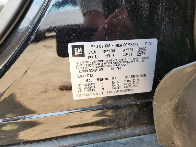 Auction sale of the 2021 Buick Encore Gx, vin: KL4MMESLXMB114909, lot number: 62442196
