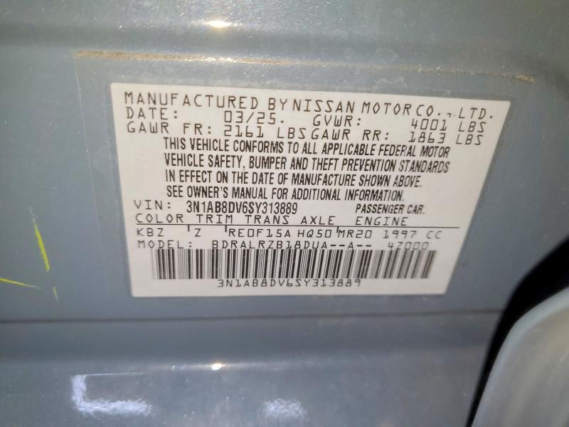 Aukcja sprzedaży 2025 Nissan Sentra, vin: 3N1AB8DV6SY313889, numer aukcji: 61401306