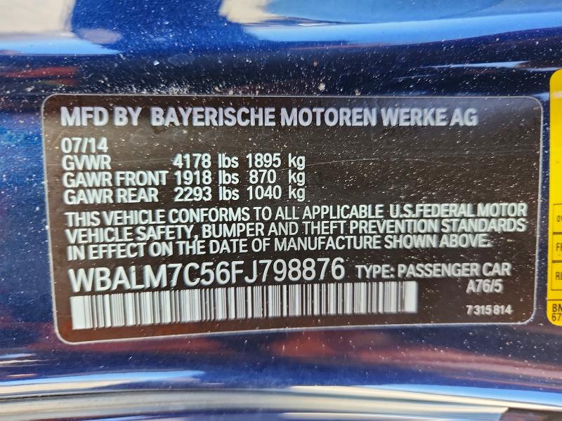 Auction sale of the 2015 Bmw Z4, vin: WBALM7C56FJ798876, lot number: 63212496