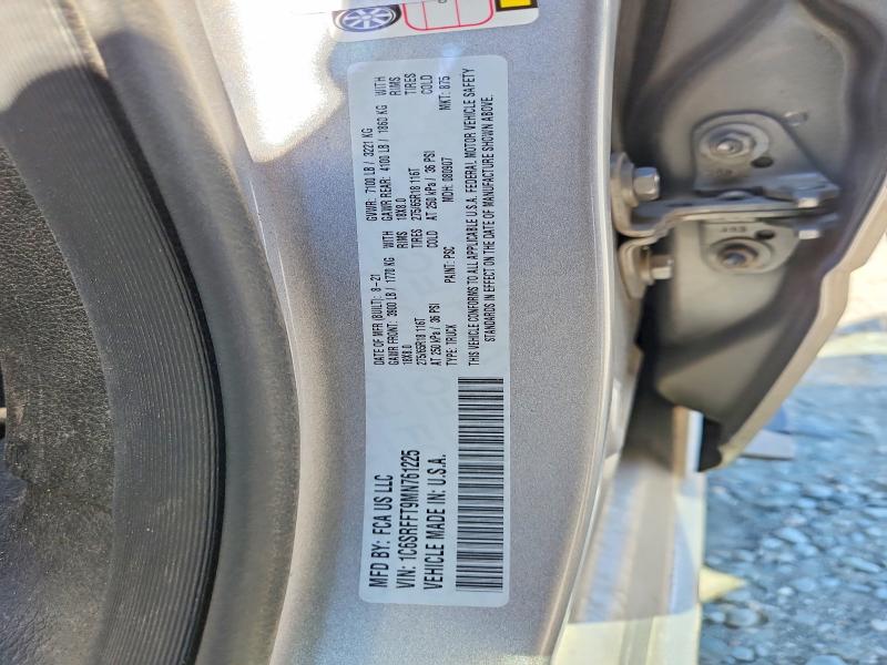 Продаж на аукціоні авто 2021 Ram 1500, vin: 1C6SRFFT9MN761225, номер лоту: 85967435