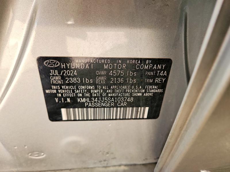 Aukcja sprzedaży 2025 Hyundai Sonata Hybrid, vin: KMHL34JJ5SA103748, numer aukcji: 61985646