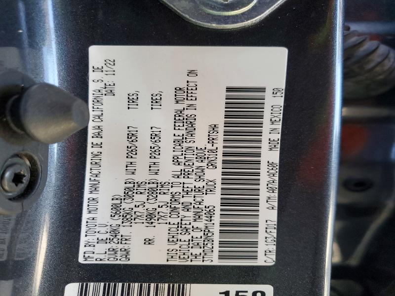 Aukcja sprzedaży 2023 Toyota Tacoma, vin: 3TMDZ5BN5PM144065, numer aukcji: 60843736