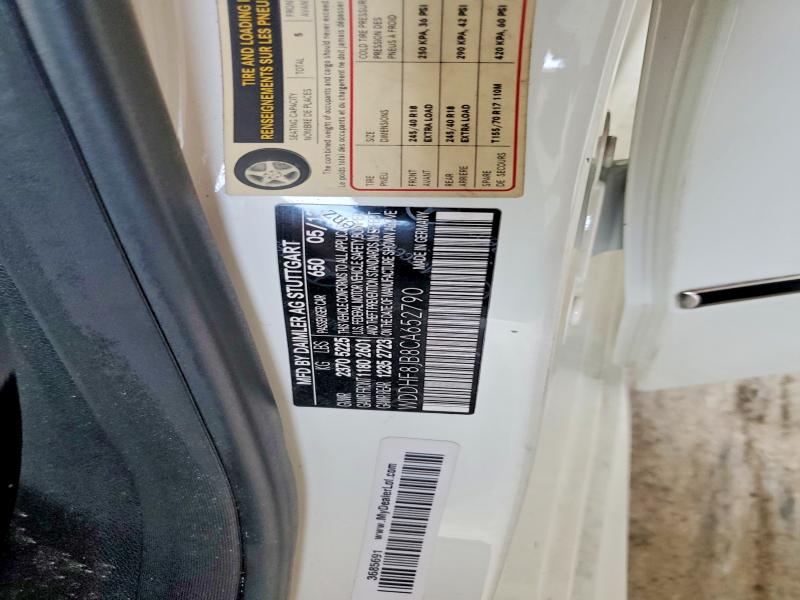 61031486 :رقم المزاد ، WDDHF8JB8CA652790 vin ، 2012 Mercedes-benz E مزاد بيع