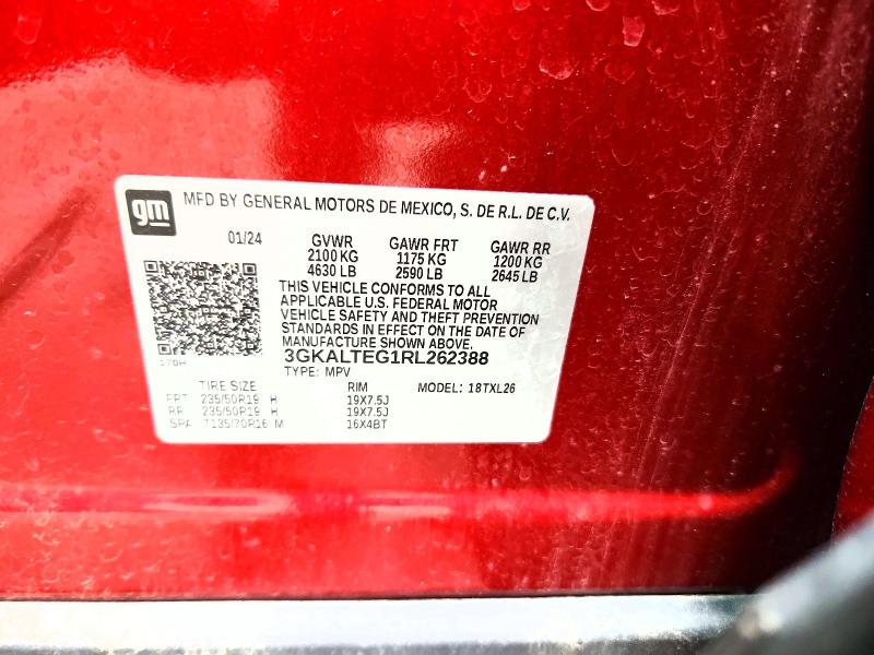 2024 Gmc Terrain მანქანა იყიდება აუქციონზე, vin: 3GKALTEG1RL262388, აუქციონის ნომერი: 59703386