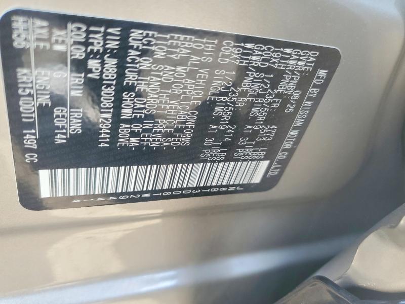 2026 Nissan Rogue მანქანა იყიდება აუქციონზე, vin: JN8BT3DD8TW294414, აუქციონის ნომერი: 55477786