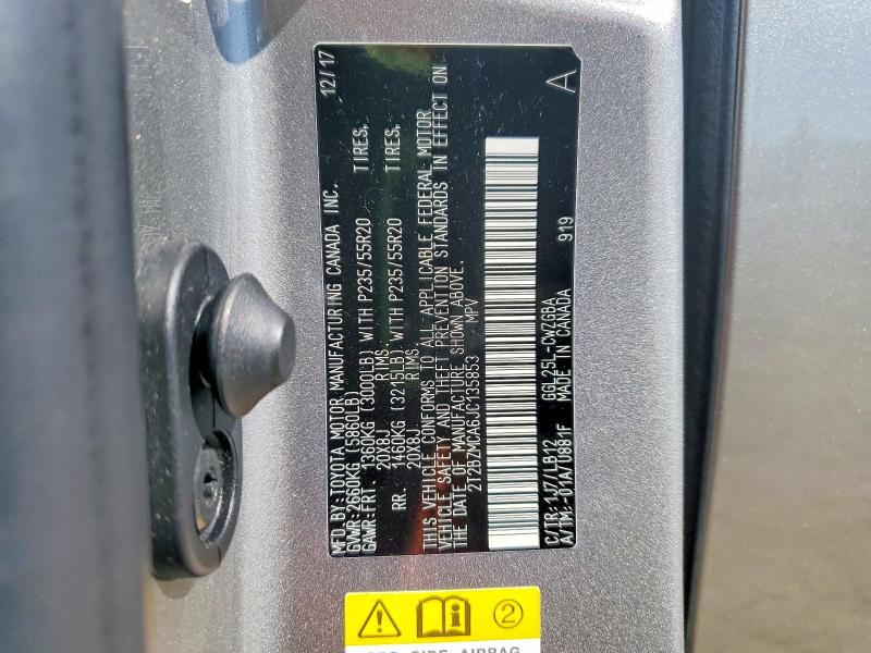 2018 Lexus Rx 350 მანქანა იყიდება აუქციონზე, vin: 2T2BZMCA6JC135853, აუქციონის ნომერი: 63416876