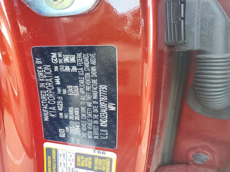 85634965 :رقم المزاد ، KNDJ23AUXP7877730 vin ، 2023 Kia Soul مزاد بيع