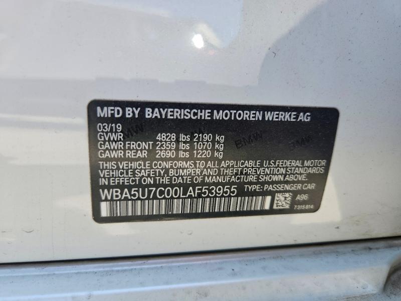Aukcja sprzedaży 2020 Bmw M340i, vin: WBA5U7C00LAF53955, numer aukcji: 63195116