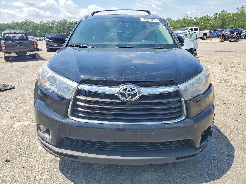 2015 Toyota Highlander მანქანა იყიდება აუქციონზე, vin: 5TDDKRFH4FS139499, აუქციონის ნომერი: 59261256