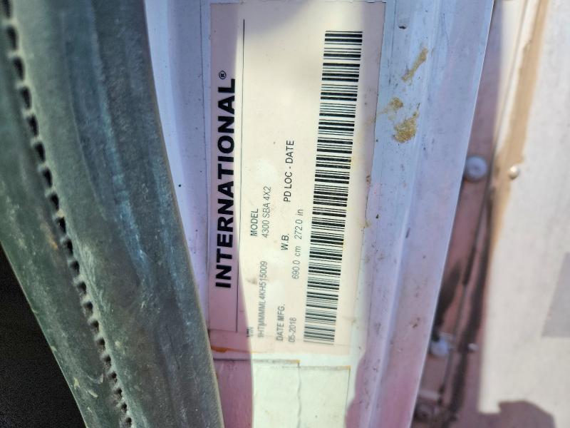 Aukcja sprzedaży 2019 International 4300, vin: 1HTMMMML4KH515009, numer aukcji: 59941096