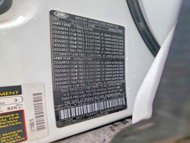 Aukcja sprzedaży 2018 Land Rover Range Rover Velar, vin: SALYB2RN3JA709615, numer aukcji: 63288146