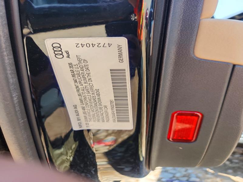 59178246 :رقم المزاد ، WAUDAAF41RN007051 vin ، 2024 Audi A4 مزاد بيع
