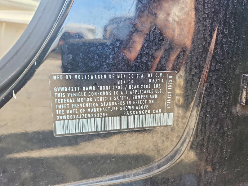 Aukcja sprzedaży 2014 Volkswagen Jetta, vin: 3VWD07AJ7EM323299, numer aukcji: 60544846