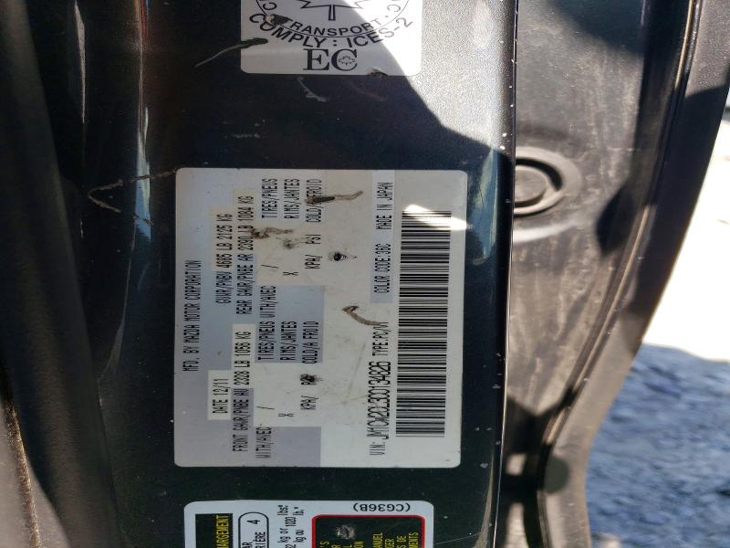 62712726 :رقم المزاد ، JM1CW2CL3C0134826 vin ، 2012 Mazda 5 مزاد بيع