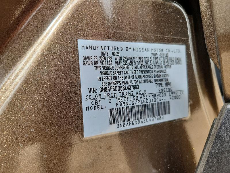 Продаж на аукціоні авто 2025 Nissan Kicks, vin: 3N8AP6DD6SL437883, номер лоту: 60163846