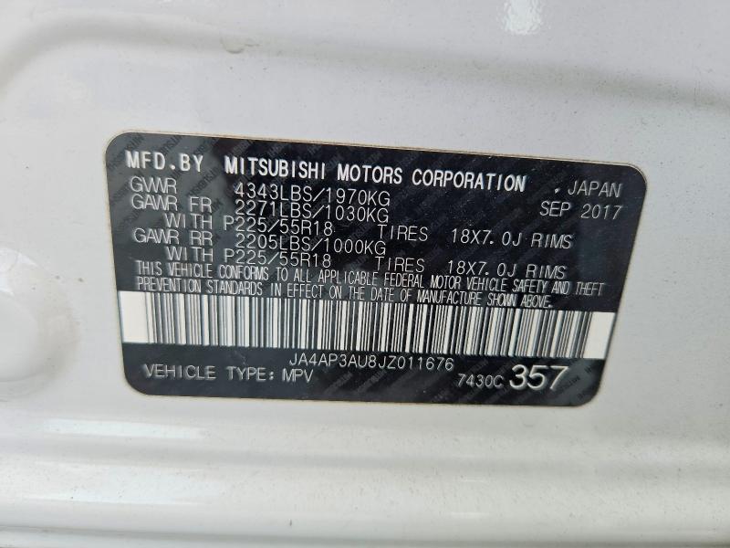 Aukcja sprzedaży 2018 Mitsubishi Outlander Sport, vin: JA4AP3AU8JZ011676, numer aukcji: 60034966
