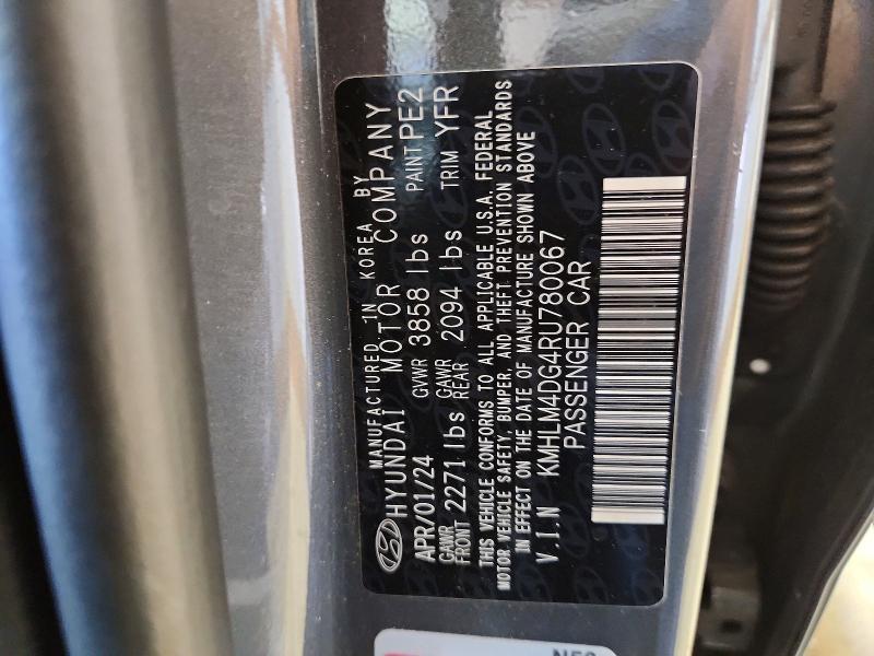 2024 Hyundai Elantra მანქანა იყიდება აუქციონზე, vin: KMHLM4DG4RU780067, აუქციონის ნომერი: 62680496