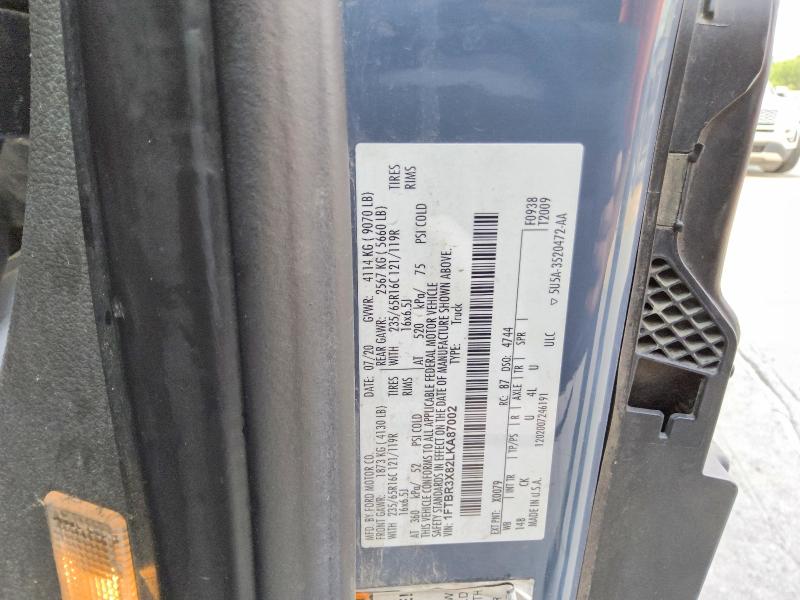 Aukcja sprzedaży 2020 Ford Transit, vin: 1FTBR3X82LKA87002, numer aukcji: 62447096