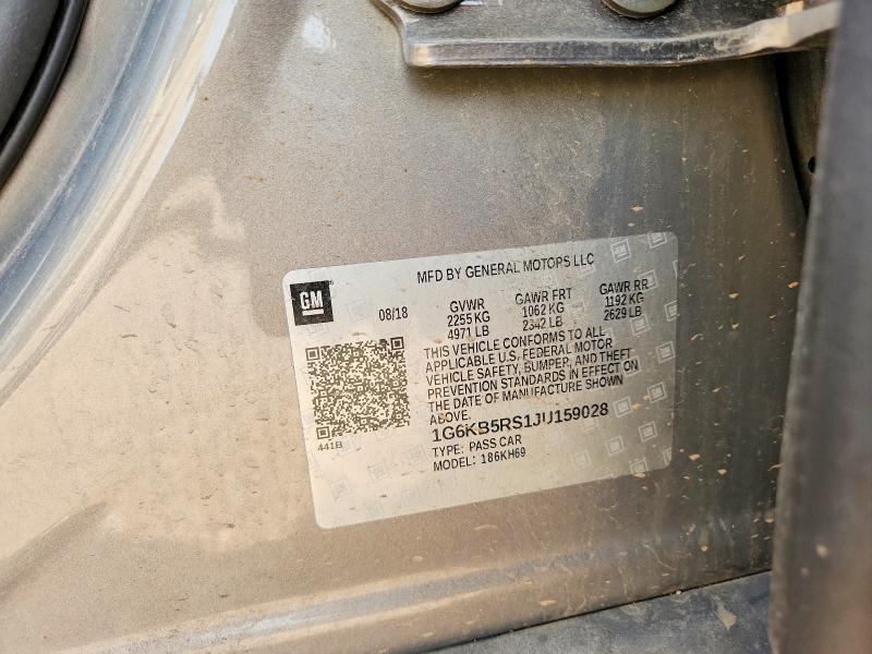 Auction sale of the 2018 Cadillac Ct6, vin: 1G6KB5RS1JU159028, lot number: 61901366