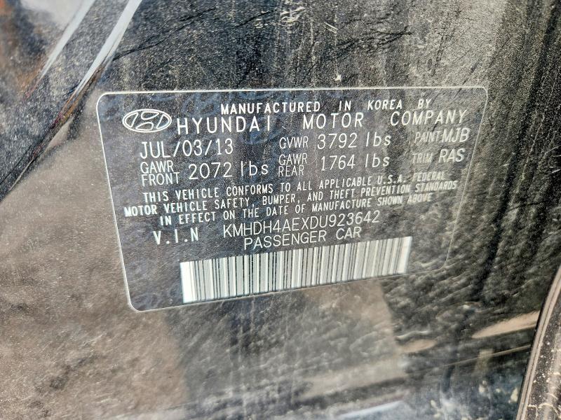 Продажа на аукционе авто 2013 Hyundai Elantra, vin: KMHDH4AEXDU923642, номер лота: 61395976