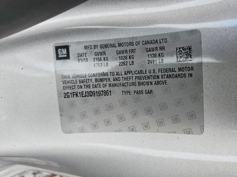 2013 Chevrolet Camaro მანქანა იყიდება აუქციონზე, vin: 2G1FK1EJ3D9197861, აუქციონის ნომერი: 61642106