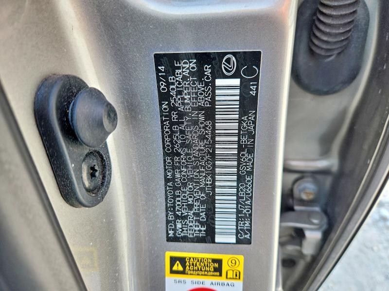 Aukcja sprzedaży 2015 Lexus Es, vin: JTHBK1GG7F2154468, numer aukcji: 62357146