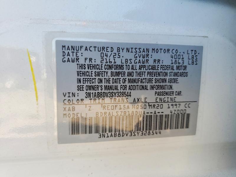 61138626 :رقم المزاد ، 3N1AB8DV3SY328544 vin ، 2025 Nissan Sentra مزاد بيع
