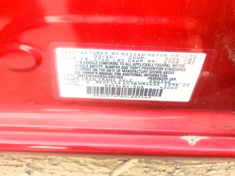 Aukcja sprzedaży 2016 Nissan Versa, vin: 3N1CN7AP8GL882165, numer aukcji: 61575436