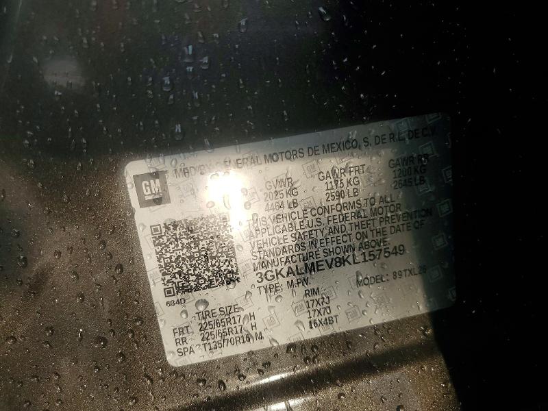 Aukcja sprzedaży 2019 Gmc Terrain, vin: 3GKALMEV8KL157549, numer aukcji: 63134156