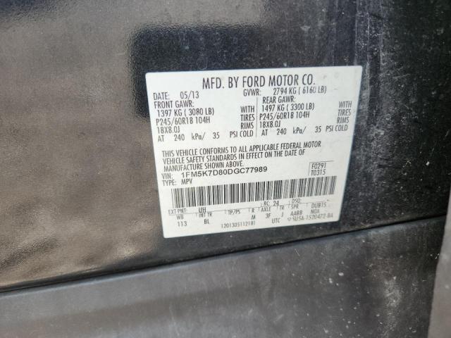 61041946 :رقم المزاد ، 1FM5K7D80DGC77989 vin ، 2013 Ford Explorer مزاد بيع