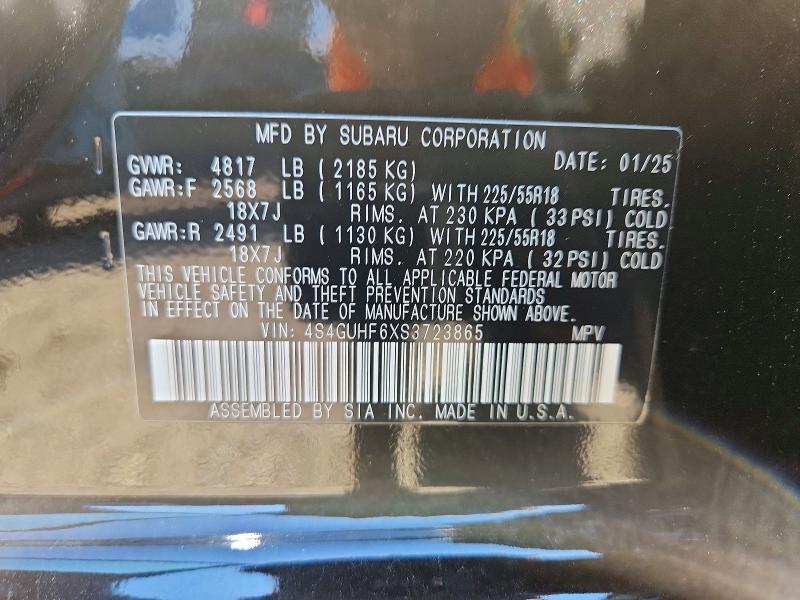Продаж на аукціоні авто 2025 Subaru Crosstrek, vin: 4S4GUHF6XS3723865, номер лоту: 63163396