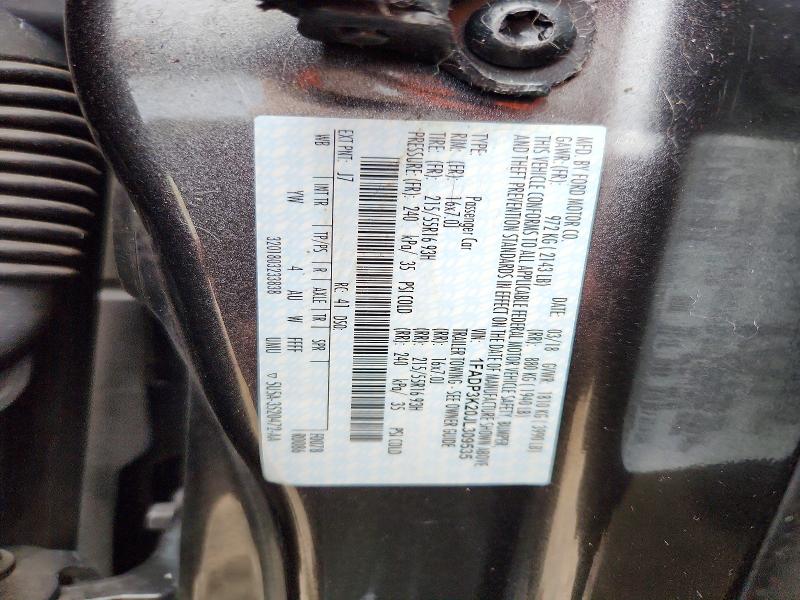 2018 Ford Focus მანქანა იყიდება აუქციონზე, vin: 1FADP3K20JL309535, აუქციონის ნომერი: 63182086