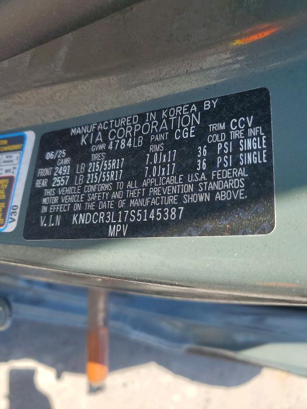 61551136 :رقم المزاد ، KNDCR3L17S5145387 vin ، 2025 Kia Niro مزاد بيع