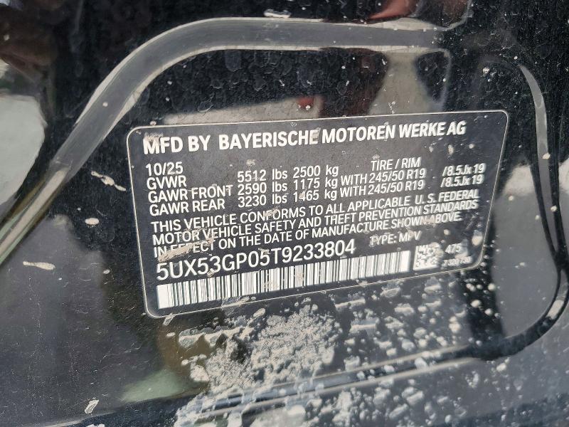 Продаж на аукціоні авто 2026 Bmw X3, vin: 5UX53GP05T9233804, номер лоту: 60941366