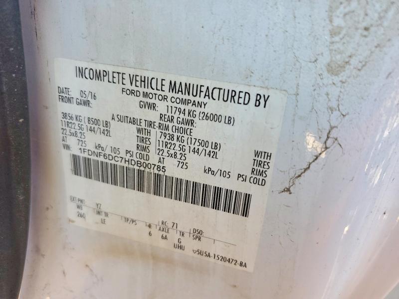 Aukcja sprzedaży 2017 Ford F650, vin: 1FDNF6DC7HDB00785, numer aukcji: 59967326