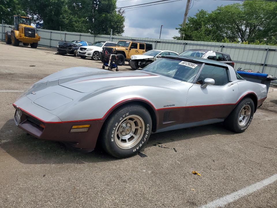 1982 Chevrolet Corvette მანქანა იყიდება აუქციონზე, vin: 1G1AY8781C5110515, აუქციონის ნომერი: 60129266