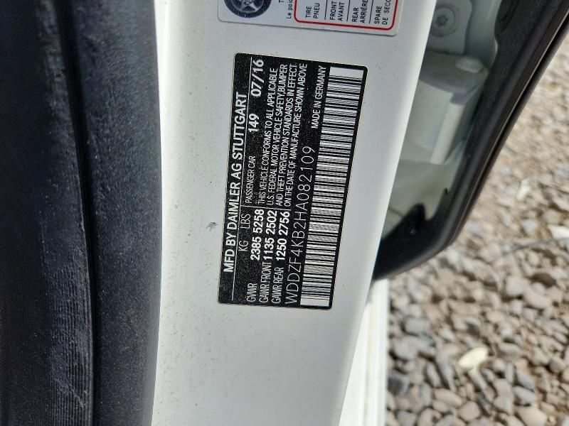 Aukcja sprzedaży 2017 Mercedes-benz E, vin: WDDZF4KB2HA082109, numer aukcji: 61880596