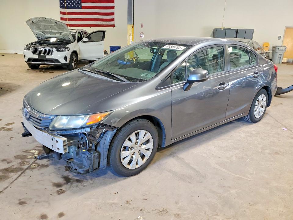 2012 Honda Civic მანქანა იყიდება აუქციონზე, vin: 19XFB2F57CE387578, აუქციონის ნომერი: 59350706